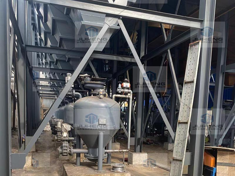 山西運城濃相氣力輸送安裝現場